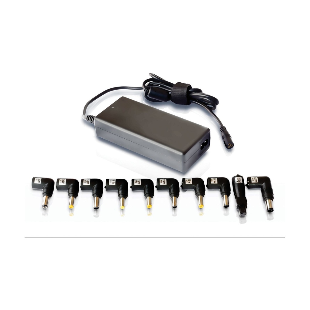 Cargador de Portátil Leotec Home/ 90W/ Automático/ 12 Conectores/ Voltaje 15-20V