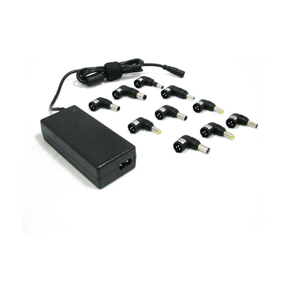 Cargador de Portátil Leotec/ 70W/ Automático/ 10 Conectores/ Voltaje 15-20V