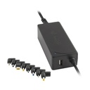 Cargador de Portátil NGS W-45W/ 45W/ Automático/ 8 Conectores/ Voltaje 19-20V/ 1 USB