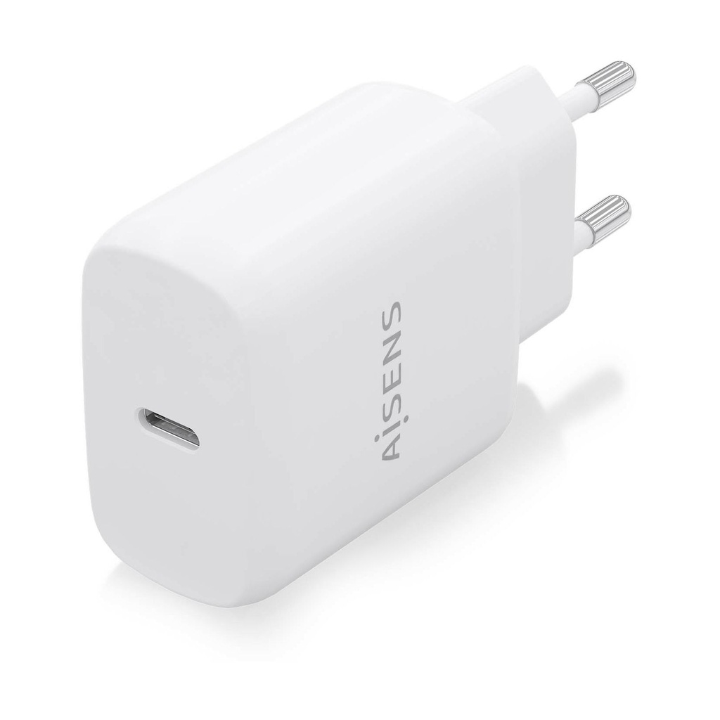Cargador de Pared Aisens A110-0756/ 1xUSB Tipo-C/ 25W