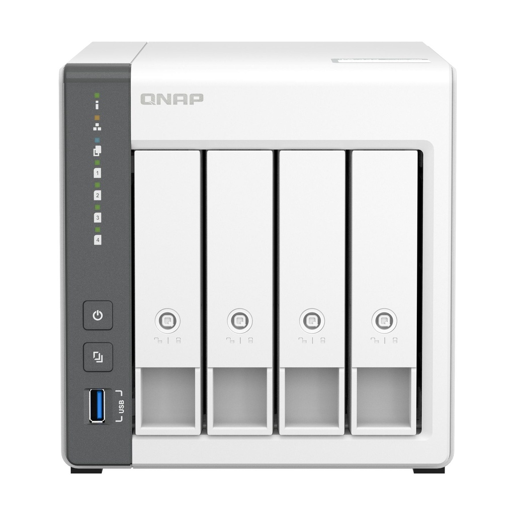 NAS QNAP TS-433-4G/ 4 Bahías 3.5"- 2.5"/ 4GB/ Formato Torre