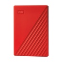 Disco Externo Western Digital My Passport 4TB/ 2.5"/ USB 3.2/ Rojo