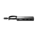 Docking USB 3.0 Tipo-C HP USB-C Travel G2/ 2xUSB/ 1xHDMI 4K/ 1xVGA