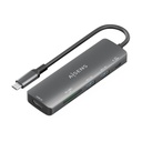 Docking USB Tipo-C Aisens ASUC-5P011-GR/ 1xHDMI 4K/ 2xUSB/ 1xUSB Tipo-C PD/ 1xLector Tarjetas/ Gris