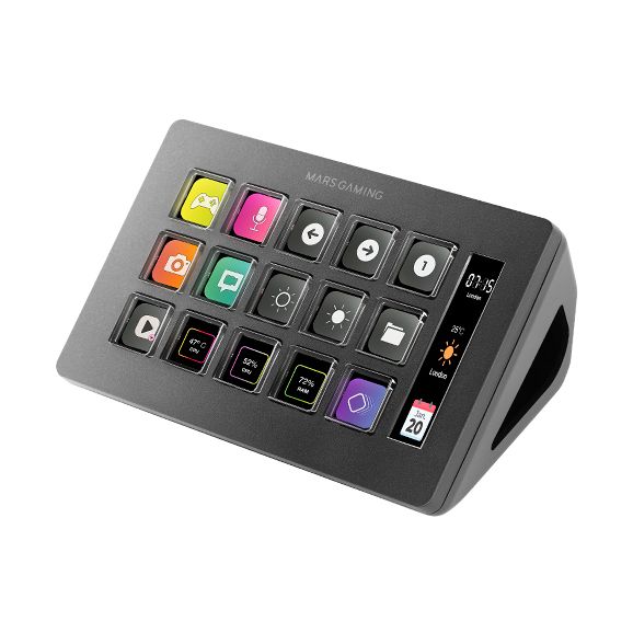 Stream Deck Slim Mars Gaming MSD-ONE/ 15 Teclas LCD/ Negro