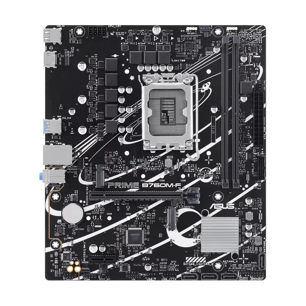 Placa Base Asus Prime B760M-F Socket 1700/ DDR5/ PCIe 4.0/ Micro ATX