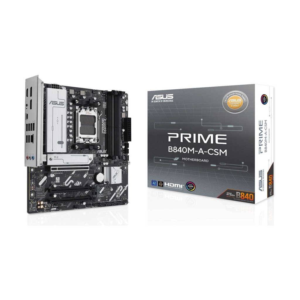 Placa Base Asus Prime B840M-A-CSM Socket AM5/ DDR5/ PCIe 4.0/ Micro ATX