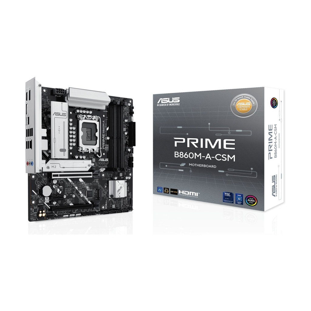 Placa Base Asus Prime B860M-A CSM Socket 1851/ DDR5/ PCIe 5.0/ Micro ATX