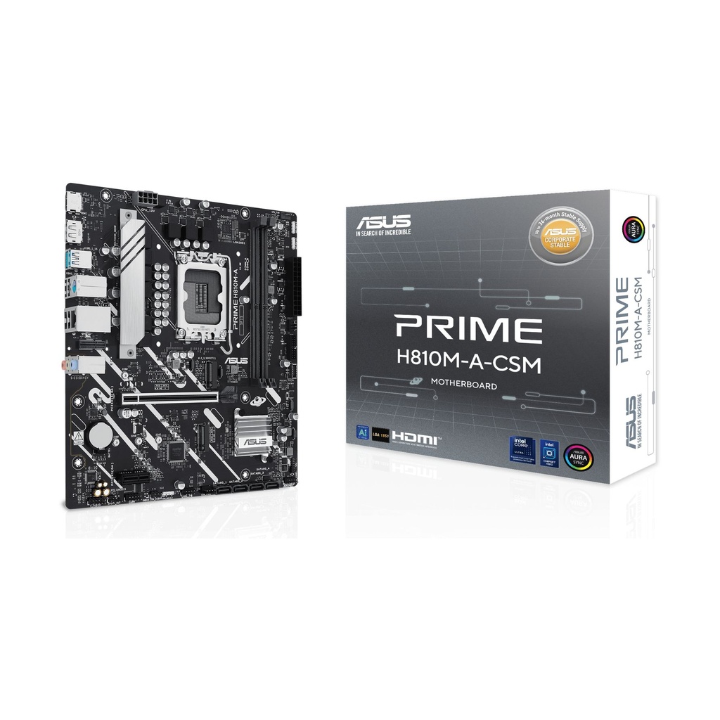 Placa Base Asus Prime H810M-A-CSM Socket 1851/ DDR5/ PCIe 4.0/ Micro ATX