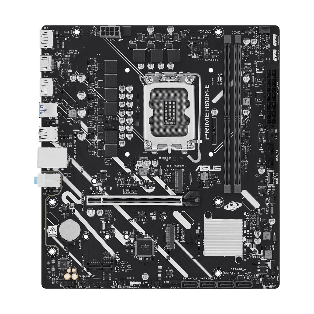 Placa Base Asus Prime H810M-E-CSM/ Socket 1851/ DDR5/ PCIe 4.0/ Micro ATX