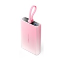 Powerbank 10000mAh Vention FHZP0/ 22.5W/ Rosa/ Incluye Cable USB Tipo-C y Lightning