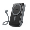 Powerbank 10000mAh Vention FKHH0/ 35W/ Wireless/ Gris/ Incluye Cable USB Tipo-C