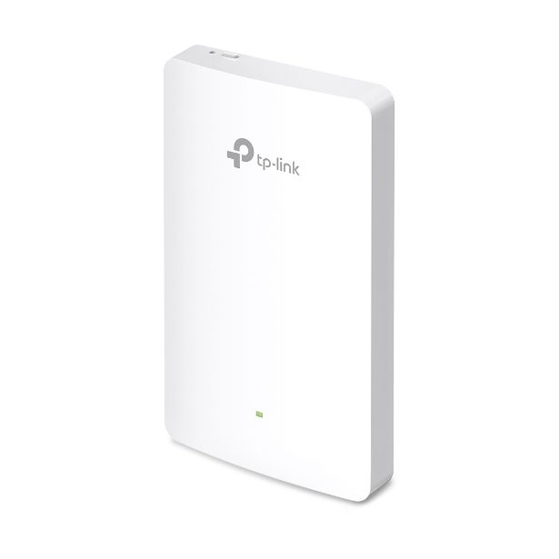 Punto de Acceso Inalámbrico TP-Link Omada EAP615-WALL/ WiFi 6/ PoE/ 1800Mbps/ 2.4GHz 5GHz/ Antenas de 4dBi/ WiFi 802.11 ax/ac/a/n/b/g 802.3af/at
