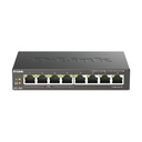 Switch D-Link DGS-1008P 8 Puertos/ RJ-45 Gigabit 10/100/1000/ PoE