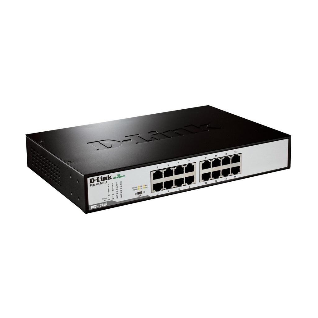 Switch D-Link DGS-1016D 16 Puertos/ RJ-45 Gigabit 10/100/1000