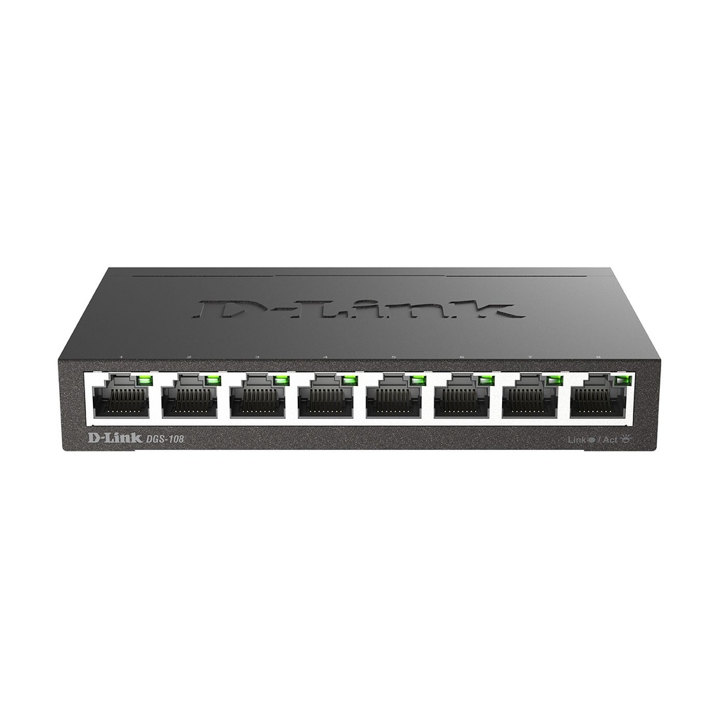 Switch D-Link DGS-108 8 Puertos/ RJ-45 10/100/1000