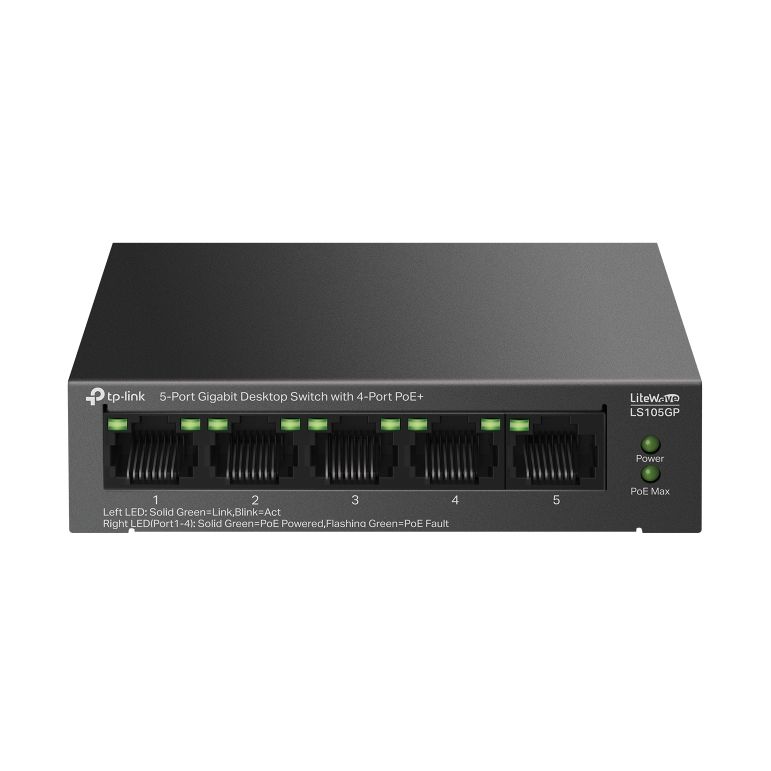 Switch TP-Link LS105GP 5 Puertos/ RJ-45 10/100/1000 PoE+