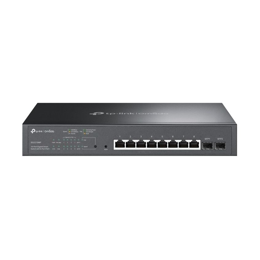 Switch TP-Link Omada Smart Gigabit JetStream TL-SG2210MP 10 Puertos/ RJ-45 10/100/1000 PoE/ SFP