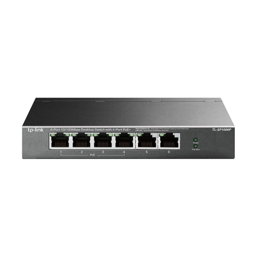 Switch TP-Link TL-SF1006P 6 Puertos/ RJ-45 10/100 PoE