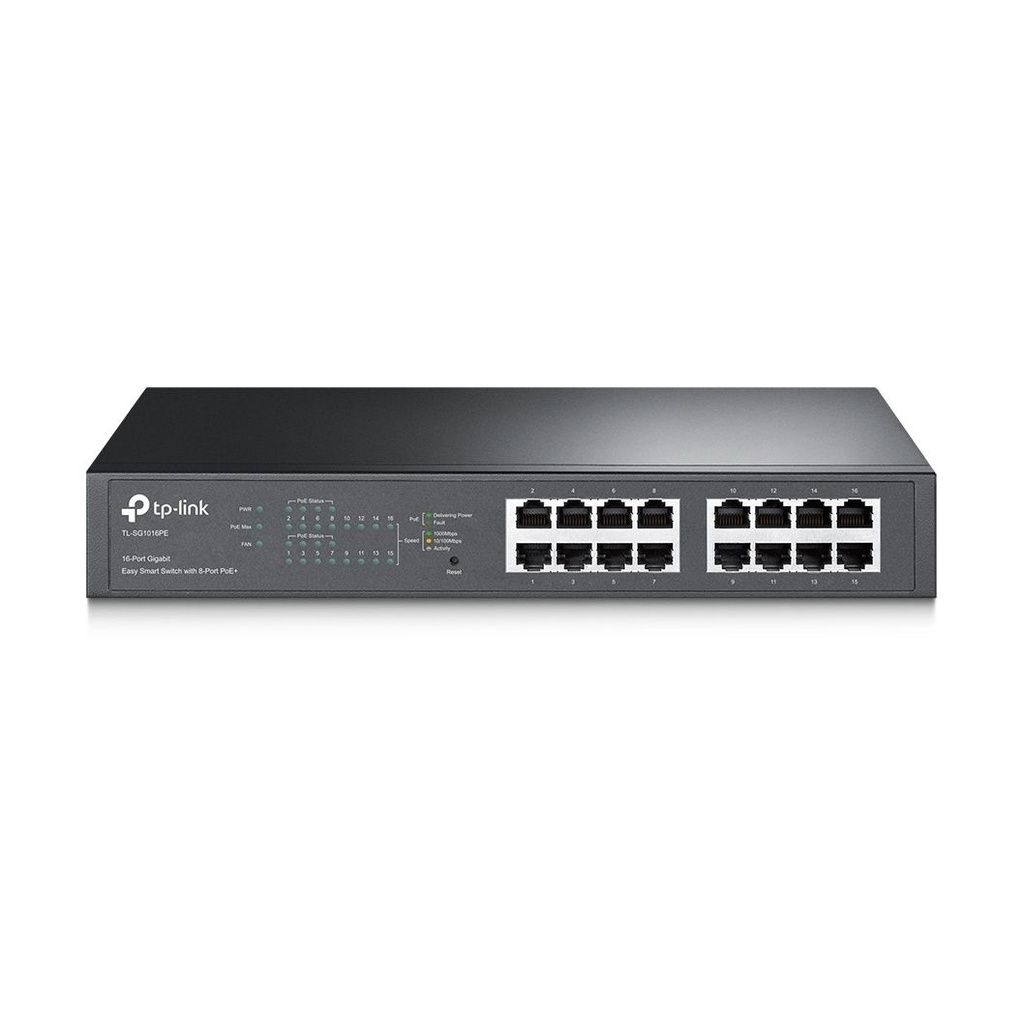 Switch TP-Link TL-SG1016PE/ 16 Puertos/ RJ45 10/100/1000/ PoE+