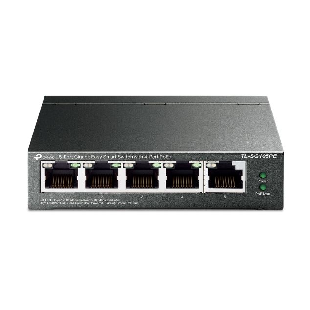 Switch TP-Link TL-SG105PE 5 Puertos/ RJ-45 10/100/1000 PoE