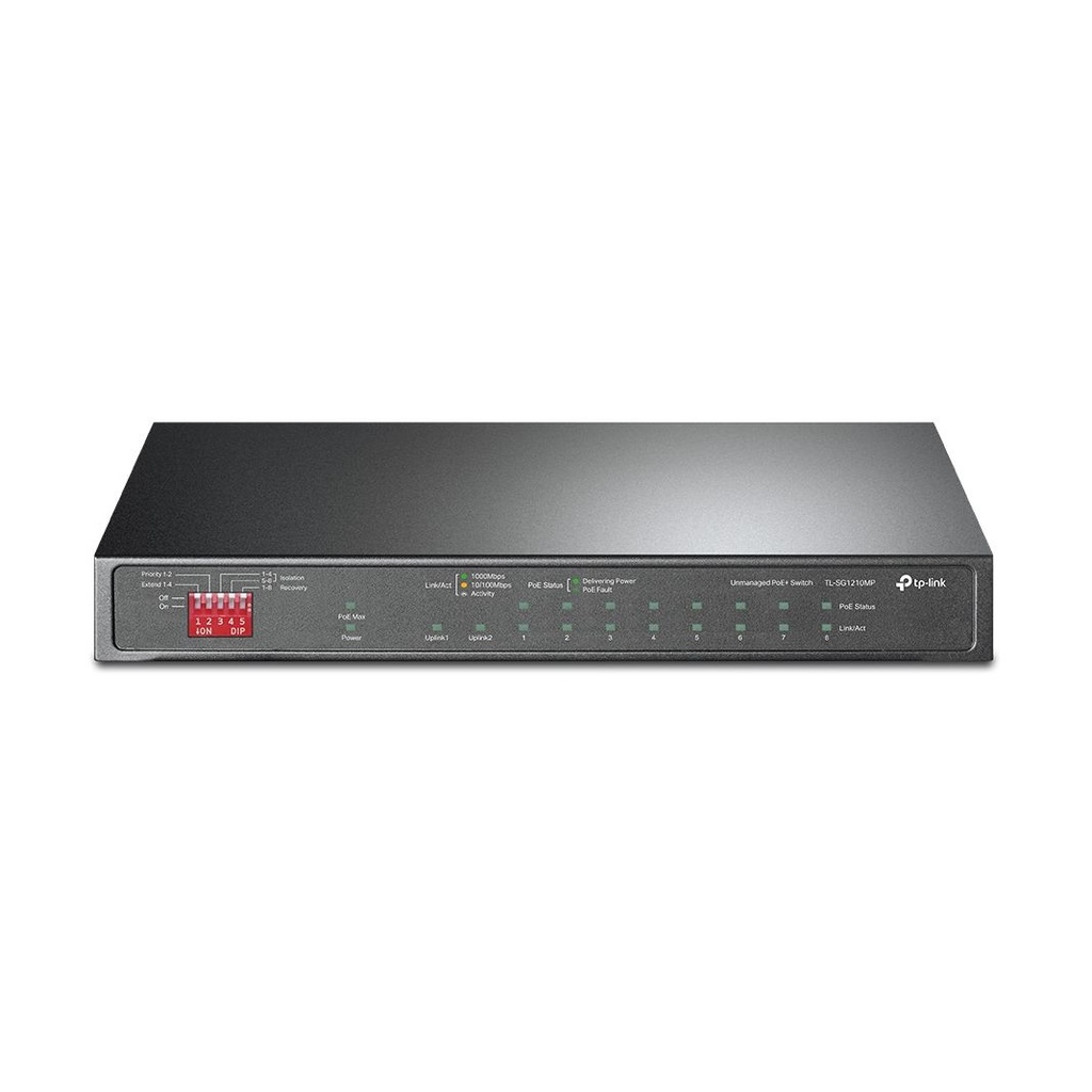 Switch TP-Link TL-SG1210MP 10 Puertos/ RJ-45 10/100/1000/ PoE+