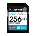 Tarjeta de Memoria Kingston CANVAS Go! Plus 256GB SD XC/ Clase 10/ 200MBs