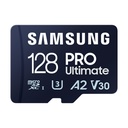 Tarjeta de Memoria Samsung Pro Ultimate 128GB microSD XC con Adaptador/ Clase 10/ 200MBs