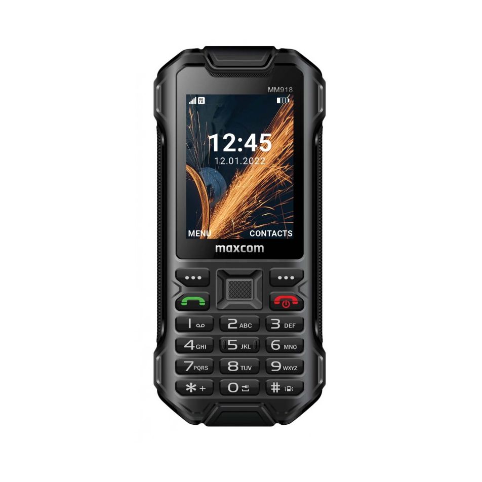 Teléfono Móvil Rugerizado Maxcom Strong MM918 4G VoLTE/ Negro