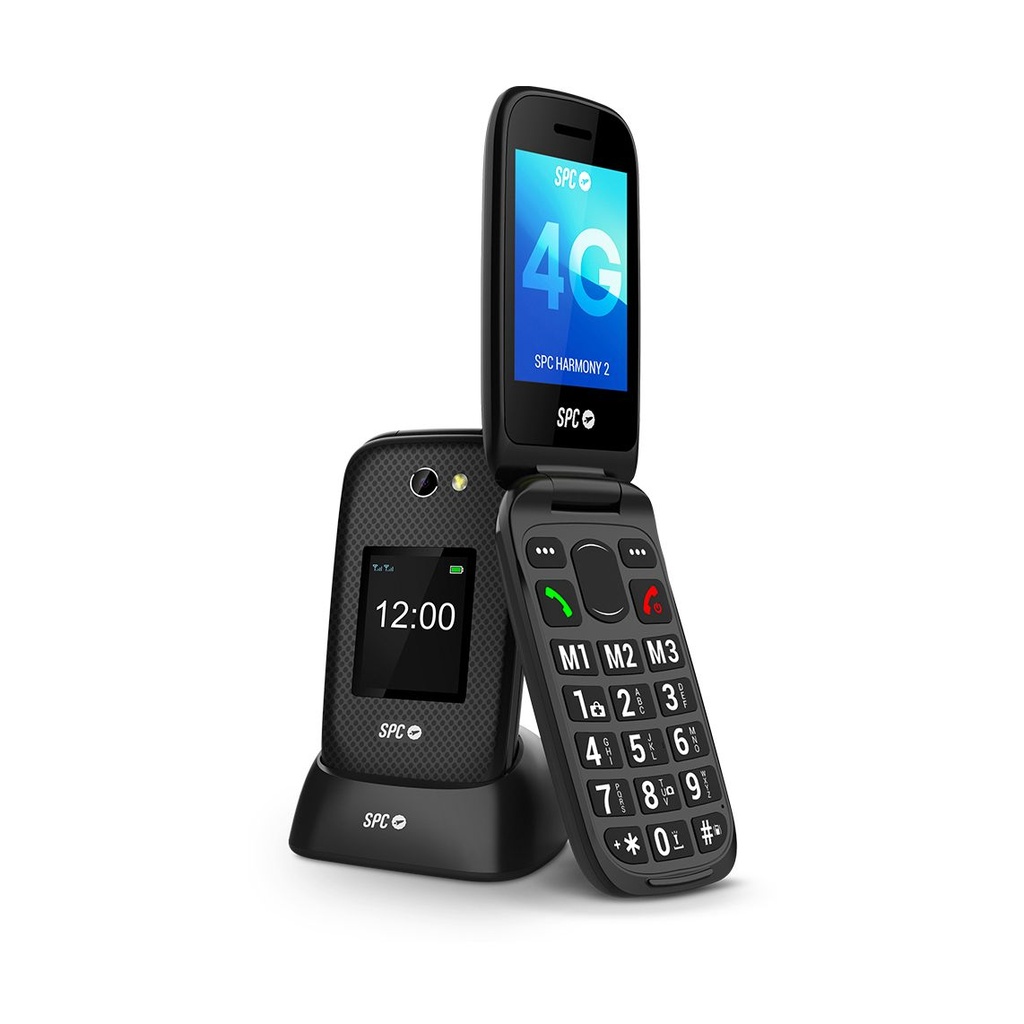 Teléfono Móvil SPC Harmony 2 4G para Personas Mayores/ Negro