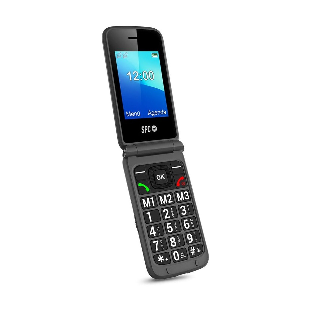 Teléfono Móvil SPC Stella 3 para Personas Mayores/ 4G/ Negro