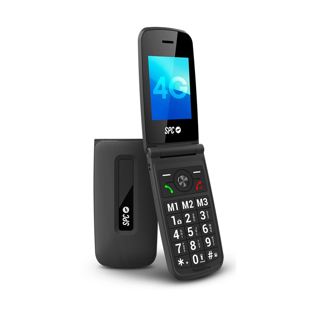 Teléfono Móvil SPC Titan 2 para Personas Mayores/ 4G/ Negro