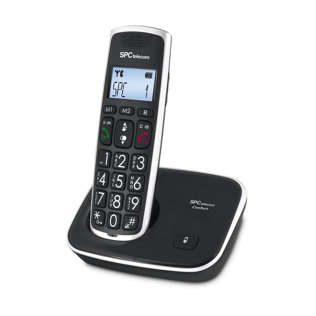 Teléfono Inalámbrico SPC Telecom 7608/ Negro