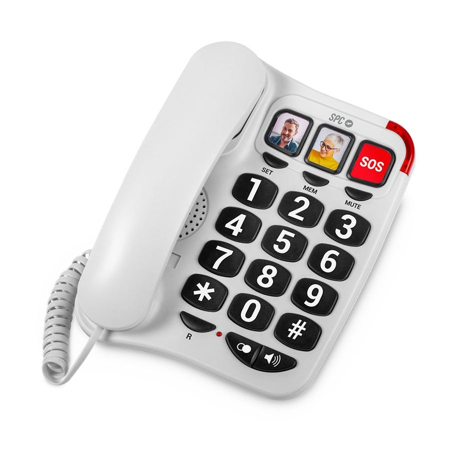 Teléfono SPC Confort Numbers 2/ Blanco