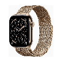 Apple Watch Series 11 GPS + Cellular 46mm Titanio Oro y Correa Milanese Loop Dorado - Talla M/L