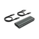 Ewent EW7025, Caja externa para unidad de estado sólido (SSD), M.2, M.2, 10 Gbit/s, Conexión USB, Gris