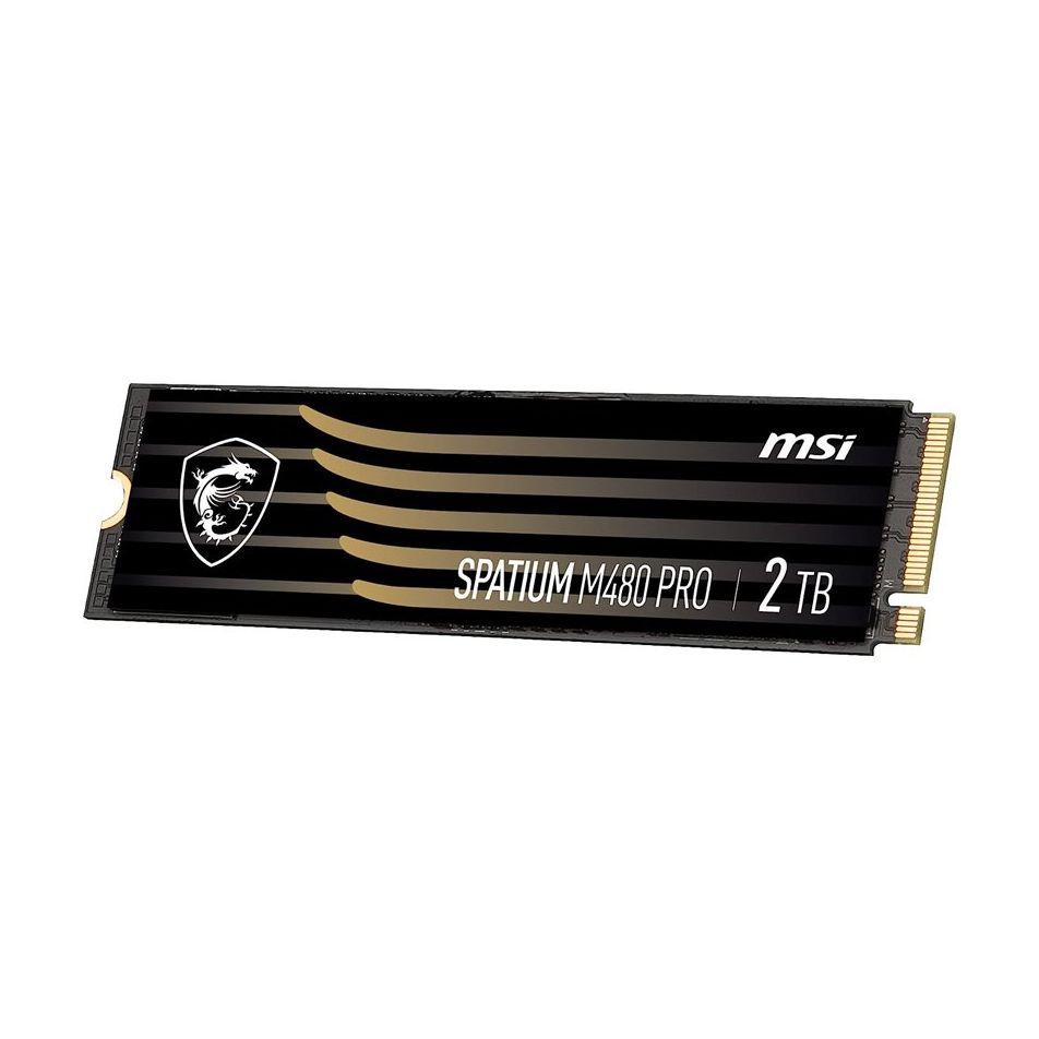 MSI Spatium M480 PRO PCIE 4.0 NVME M.2 2TB, 2 TB, M.2, 7400 MB/s