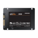 Samsung 870 EVO, 250 GB, 2.5", 560 MB/s, 6 Gbit/s
