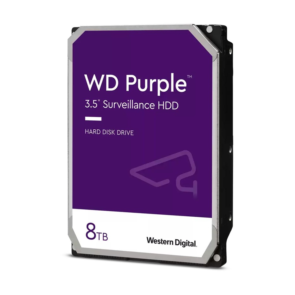 Western Digital Blue Purple, 8 TB, 5400 RPM, 256 MB, 3.5", Serial ATA III