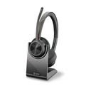 Auriculares Inalámbricos Poly Voyager 4320 para Microsoft Teams + Adaptador BT700/ con Micrófono/ Bluetooth/ Negros