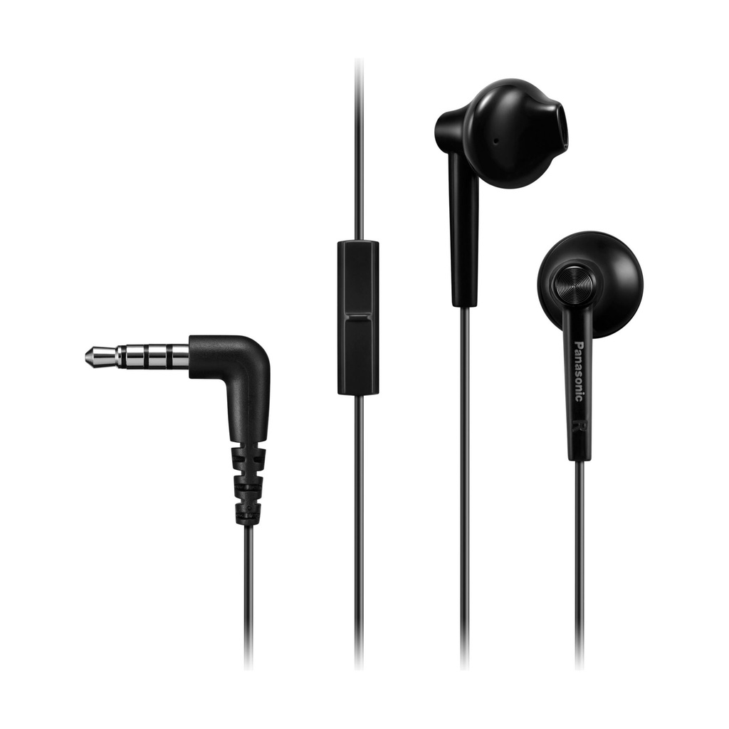 Auriculares Intrauditivos Panasonic RP-TCM55/ con Micrófono/ Jack 3.5/ Negros