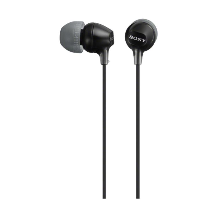 Auriculares Intrauditivos Sony MDR-EX15AP/ con Micrófono/ Jack 3.5/ Negros