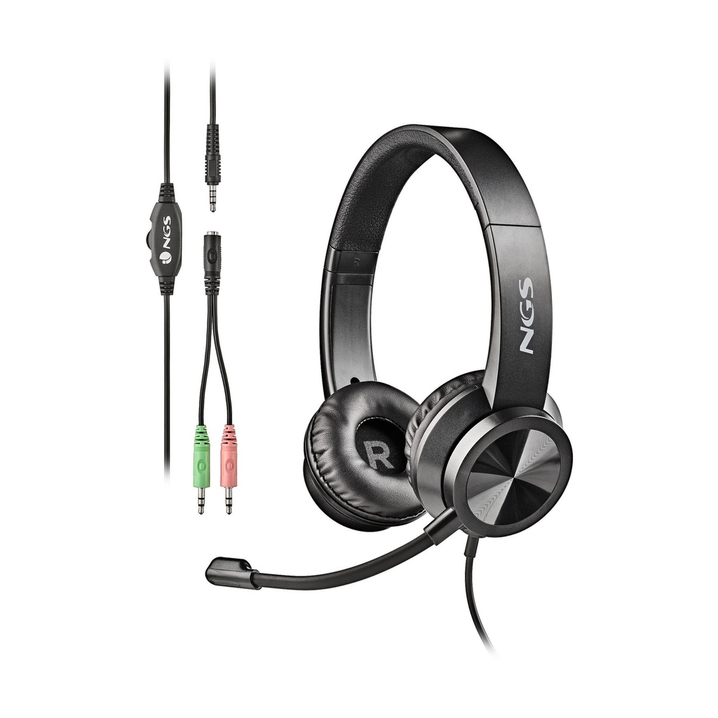 Auriculares NGS MSX 11 Pro/ con Micrófono/ Jack 3.5/ Negros