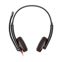 Auriculares Poly Blackwire 3220 + Adaptador USB-C/A/ con Micrófono/ Bulk/ Negros