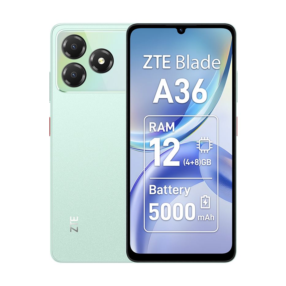 Smartphone ZTE Blade A36 4GB/ 64GB/ 6.75"/ Verde