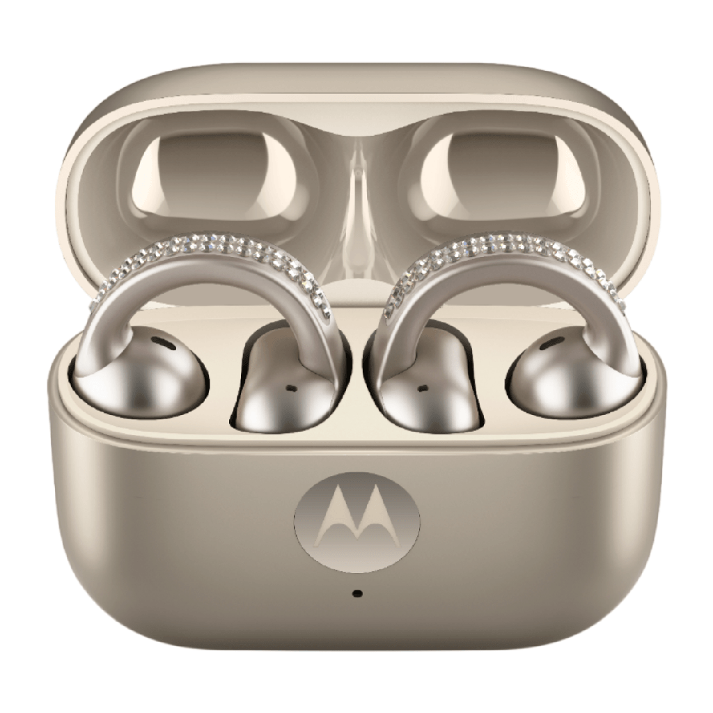 Écouteurs Bluetooth Motorola Moto Buds Loop Or (French Oak)