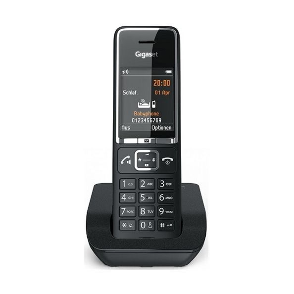 GIGASET WIRELESS PHONE COMFORT 550 BLACK CHROME (S30852-H3001-D204)