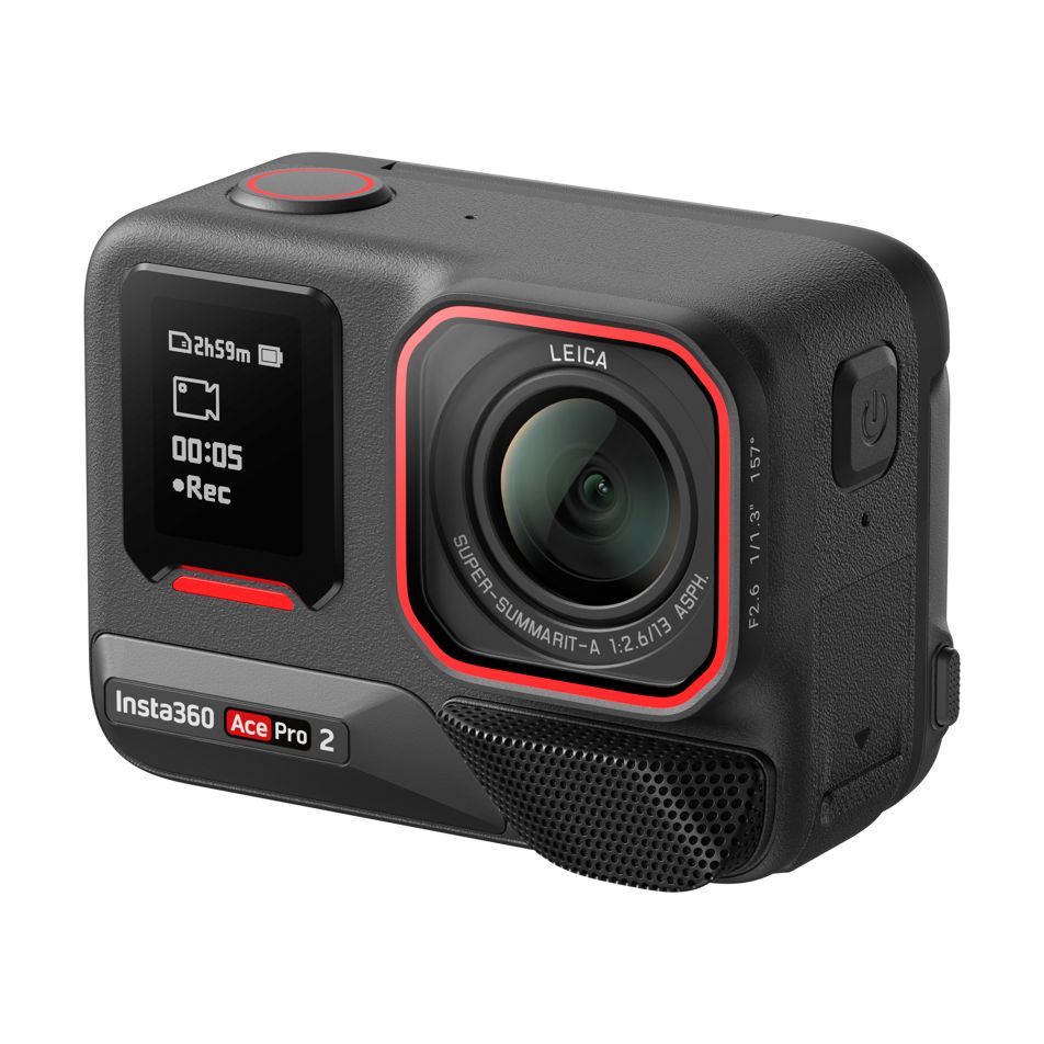 Cámara Digital Deportiva Insta360 Ace Pro 2 Pack de 2 Baterķas/ 8K/ ángulo de visión 180ŗ/ Negra
