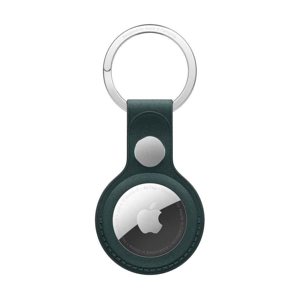 AIRTAG FINEWOVEN KEY RING DARK GREE