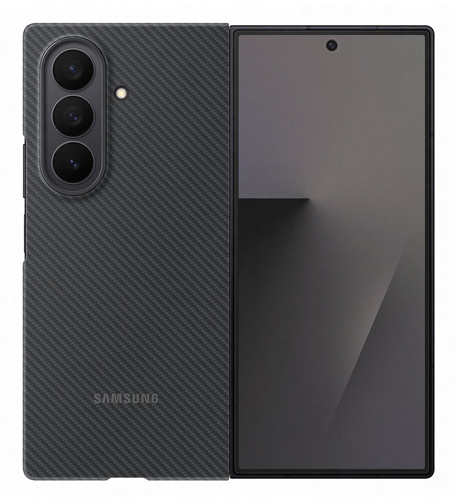 Black Carbon Shield Samsung Case and Screen Protector for Galaxy Z Fold7